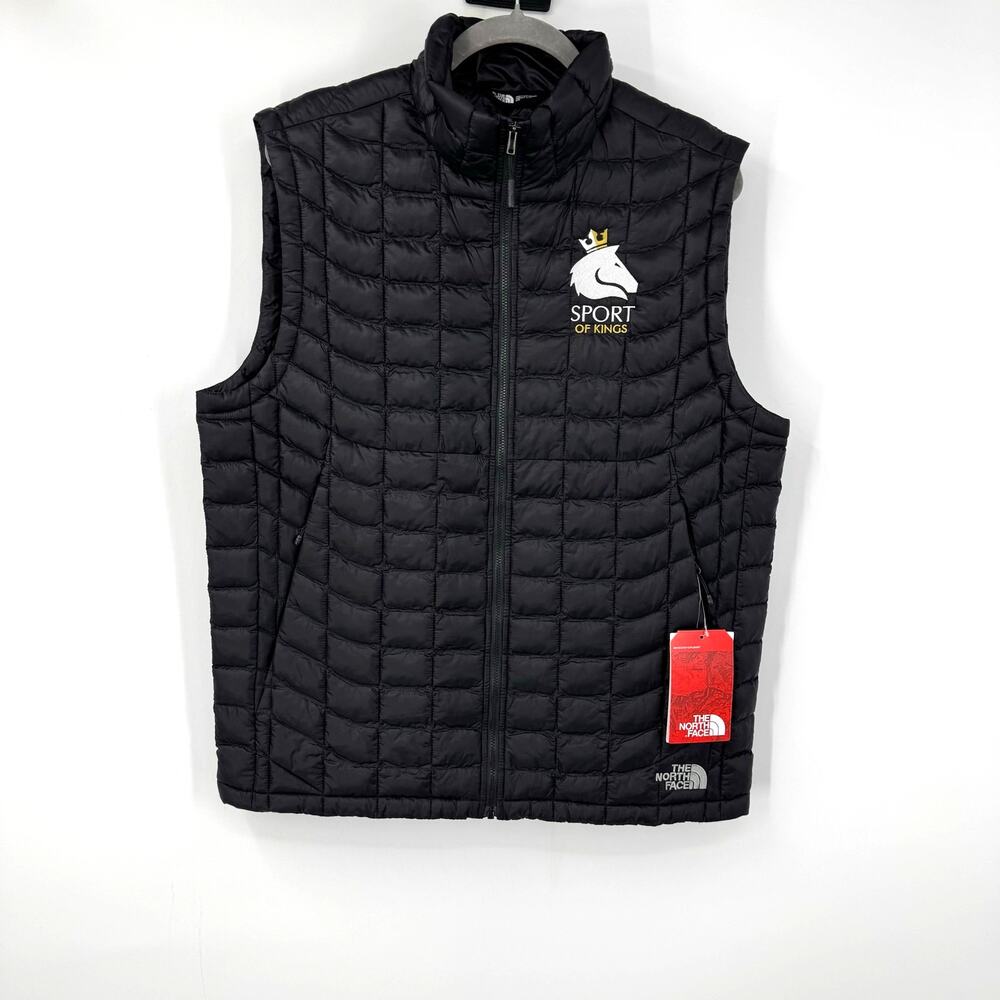 NWT The North Face Thermoball Trekker Quilted Vest Men's M Black LOGO Gorpcore